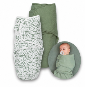 Meyco Baby Otulacz Swaddle Do Spania 2-pak 100% Bawełna 0-3m Szałwiowy #zdjecie8