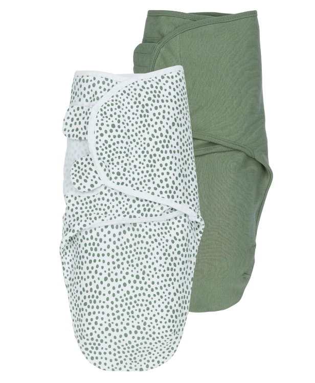 Meyco Baby Otulacz Swaddle Do Spania 2-pak 100% Bawełna 0-3m Szałwiowy #zdjecie3