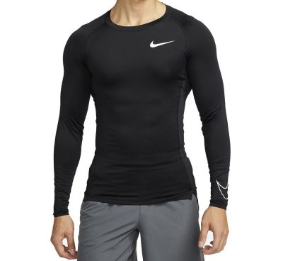Koszulka Męska z Długim Rękawem Nike Pro Dri-FIT Longsleeve L Czarna #zdjecie7