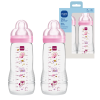 Butelka MAM Easy Active 330ml 2szt 4m+ smoczek rozmiar 2 różowa kosmos #zdjecie3