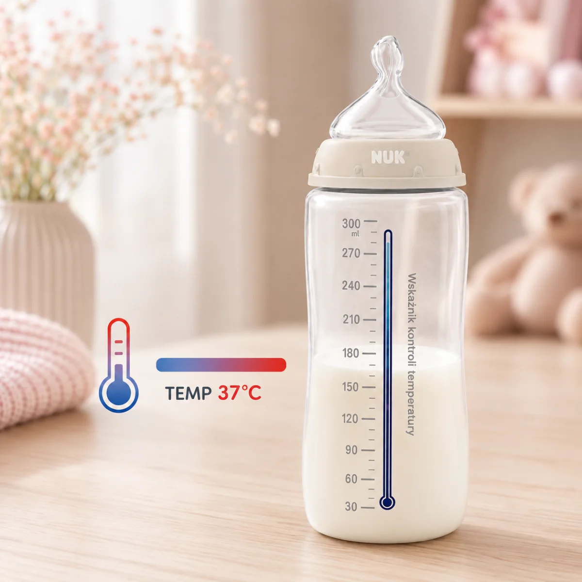 Butelki NUK First Choice 4szt 2x150ml 2x300ml antykolkowe koala wskaźnik #zdjecie9