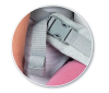 Nosidełko ergonomiczne MoMi COLLET szare 3m+ do 20kg 2 pozycje kaptur #zdjecie3