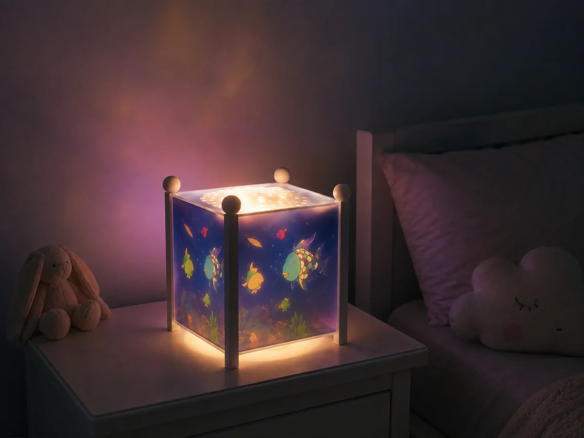 Trousselier Magiczna Latarnia Lampka Nocna dla Dzieci Obrotowa Rybki #zdjecie7