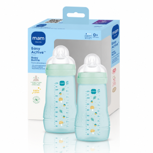 Butelki MAM Easy Active 270ml 2szt Zestaw Smoczek SkinSoft 0m+ Bez BPA #zdjecie1