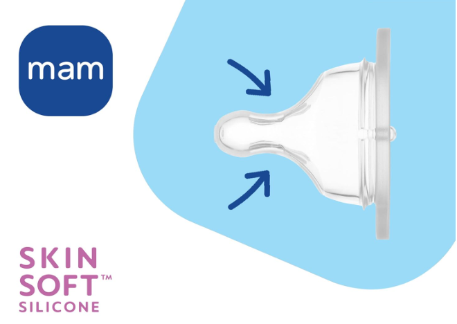 Butelki MAM Easy Active 270ml 2szt Zestaw Smoczek SkinSoft 0m+ Bez BPA #zdjecie4