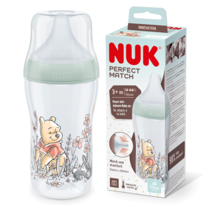 Butelka NUK Perfect Match 260ml Kubuś Puchatek 3m+ Antykolkowa Wskaźnik #zdjecie1