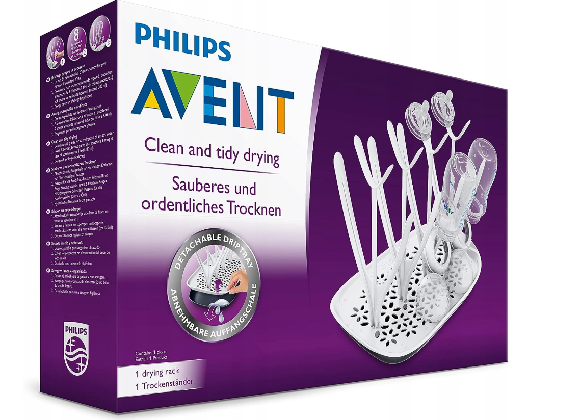 Philips Avent SCF149 Suszarka Ociekacz na Butelki 8 szt Biała Tacka #zdjecie9