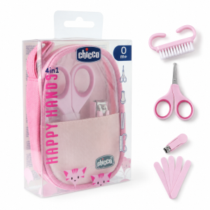 Chicco Happy Hands Zestaw do Pielęgnacji Paznokci Niemowląt 0m+ Różowy #zdjecie1