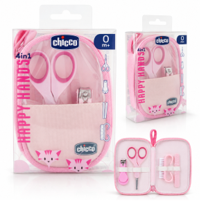 Chicco Happy Hands Zestaw do Pielęgnacji Paznokci Niemowląt 0m+ Różowy #zdjecie2