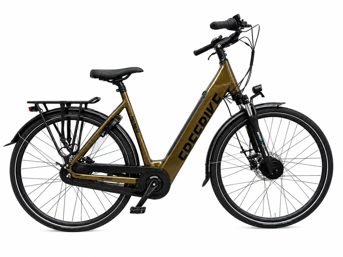 Rower elektryczny miejski Freebike Melrose 1.2 M brown 28" Bafang 630Wh #zdjecie3