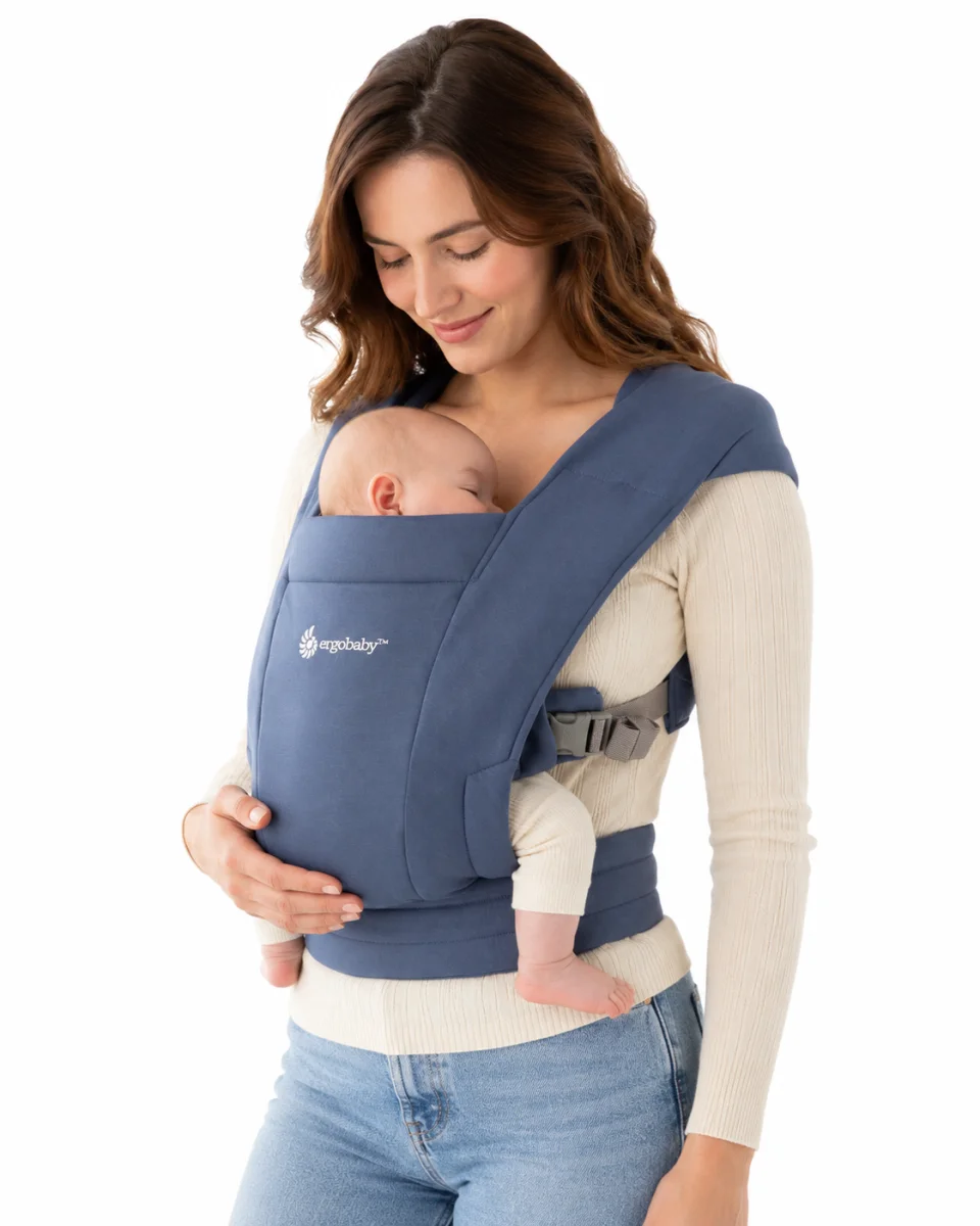 Nosidełko Ergobaby Embrace Soft Knit 3,2-11,3kg Od Urodzenia Soft Navy #zdjecie4