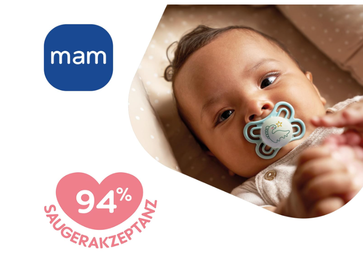 Smoczek MAM Perfect Night Świecący 0-6m 2szt Kot Sarna Pudełko Silikon #zdjecie7