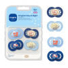Smoczki MAM Original Day Night Matt 16m+ 4szt Silikon Świecące Chłopięce #zdjecie1