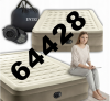 Materac dmuchany Intex 64428 dla 2 osób welurowy z pompką