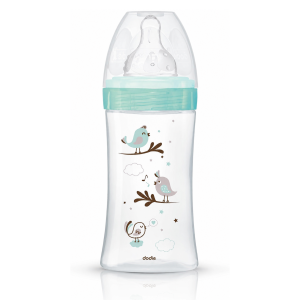 Butelka szklana antykolkowa Dodie Initiation+ 270ml 0-6m przepływ 2 zielona #zdjecie2