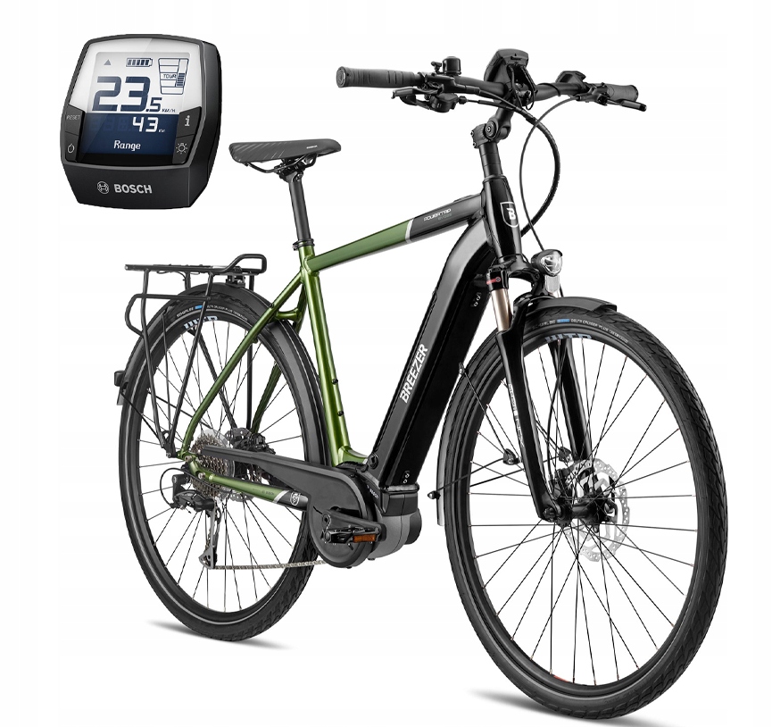 Rower elektryczny bicycle XL Powertrip Evo IG 2.3 +, XLBLACK/FOREST GREEN #zdjecie4