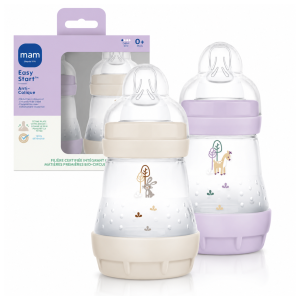 Butelki antykolkowe MAM Easy Start 160ml 2szt 0m+ smoczek 1 liliowe #zdjecie3