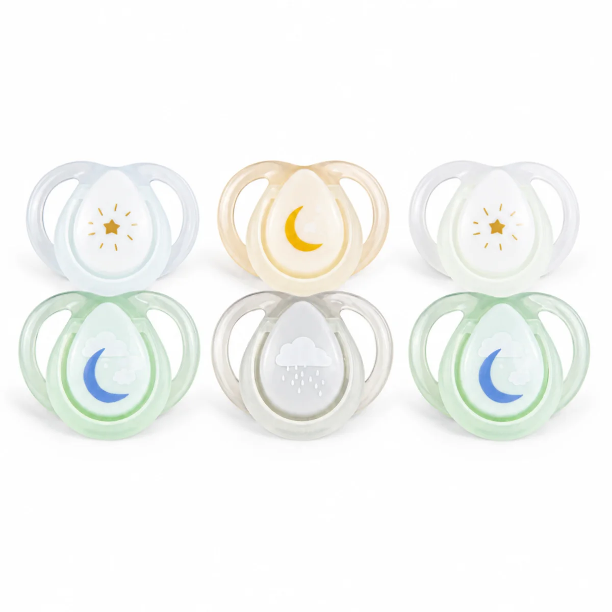 Smoczki Tommee Tippee Night Time 0-6m 6szt świecące silikon sterylizator #zdjecie1