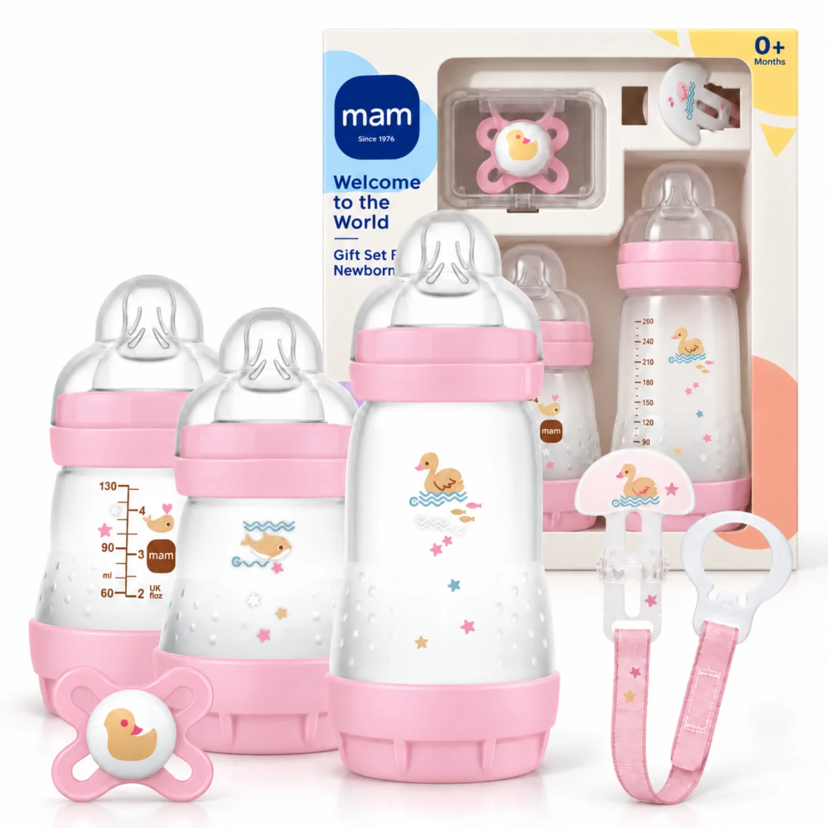 butelki antykolkowe MAM 3szt butelka Zestaw smoczek zawieszka 0m+ 160/260ml #zdjecie7