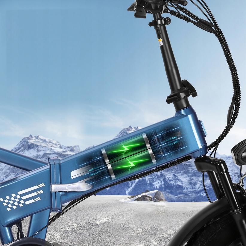 Rower elektryczny fatbike składany OOK TEK E20 15Ah 250W LCD USB #zdjecie4