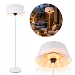 Lampa grzewcza tarasowa Sunred promiennik podczerwieni 2100W stojący biała #zdjecie9
