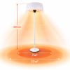 Lampa grzewcza tarasowa Sunred promiennik podczerwieni 2100W stojący biała #zdjecie5