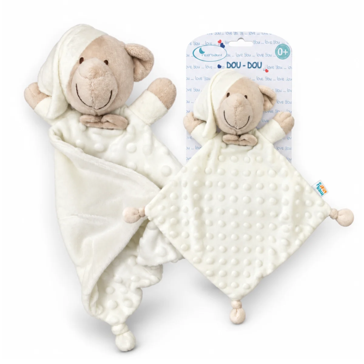Doudou Miękki Kocyk Przytulanka dla Niemowląt Interbaby Miś Bear #zdjecie1