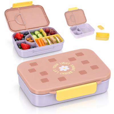 Lunchbox Lassig Bento śniadaniówka 3 komory przegroda różowy liliowy #zdjecie14