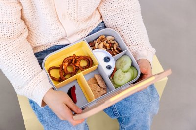 Lunchbox Lassig Bento śniadaniówka 3 komory przegroda różowy liliowy #zdjecie10