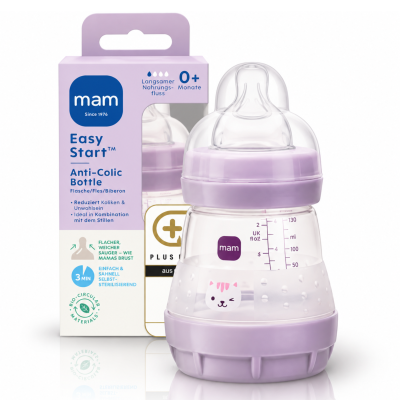 Butelka antykolkowa MAM Easy Start 130ml 0m+ samosterylizacja Fioletowa #zdjecie4