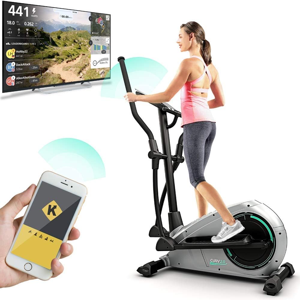 Orbitrek Magnetyczny Bluefin Fitness Curv 2.0 Treningowy LCD Bluetooth #zdjecie2