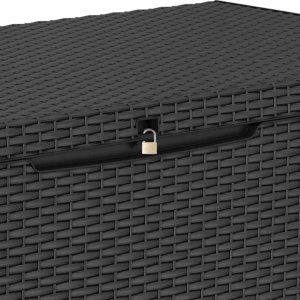 Skrzynia Ogrodowa Keter Capri 305L Schowek Balkon Taras Rattan Siedzisko #zdjecie4
