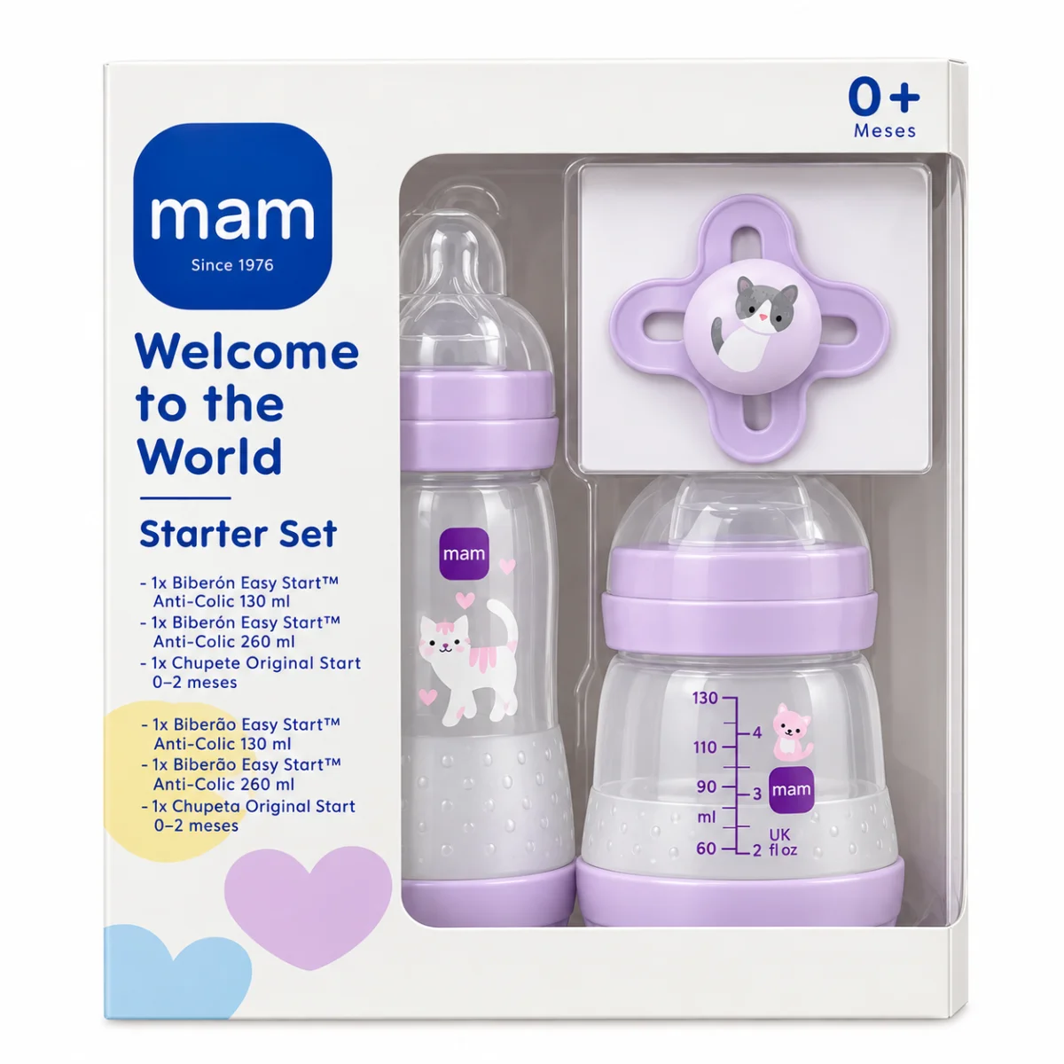 butelki antykolkowe MAM Easy Start 130+260ml + smoczek