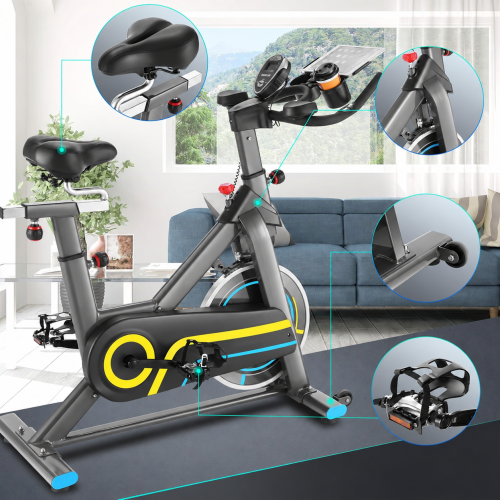 Rower Spinningowy ANCHEER Magnetyczny 150kg LCD Bluetooth App Puls Trening #zdjecie2