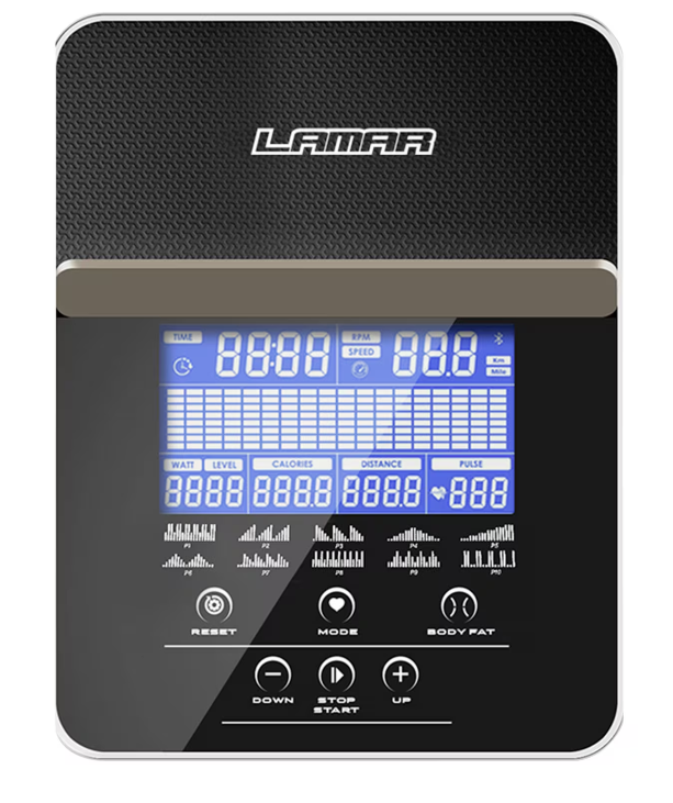 Trenażer eliptyczny Lamar ET 60A crosstrainer koło zamachowe 9kg LCD puls #zdjecie3