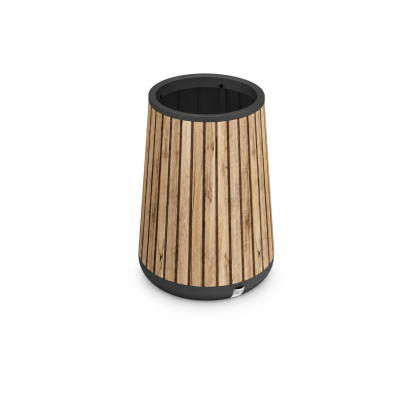 Donica Wysoka Keter Deco Conic Tall Planter Mrozoodporna Efekt Drewna UV #zdjecie2