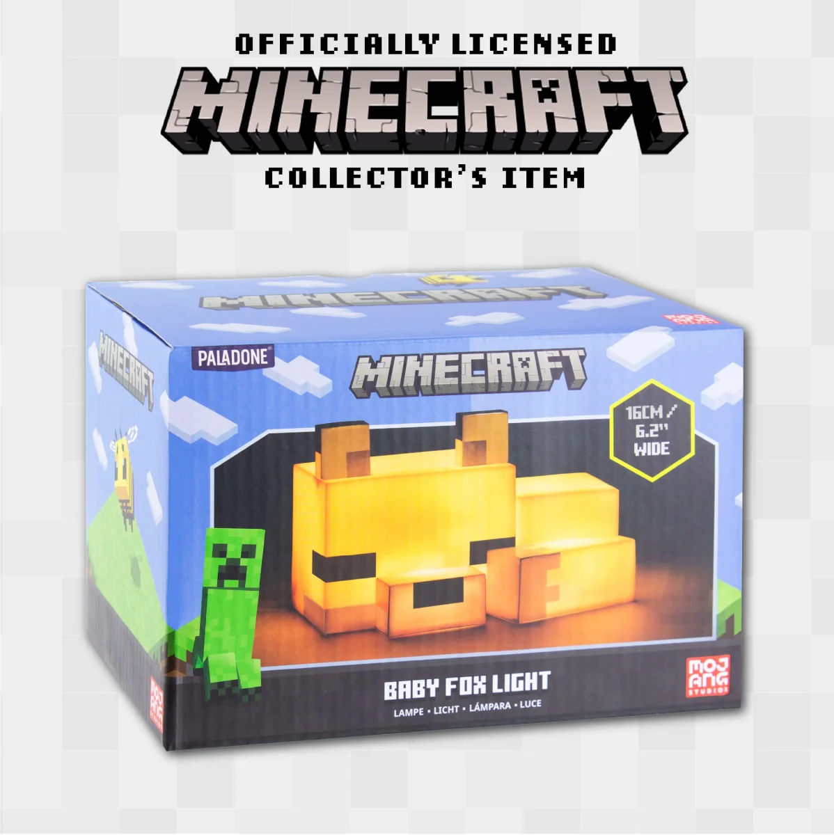 Lampka nocna Minecraft Fox Lisek Paladone 16 cm #zdjecie16