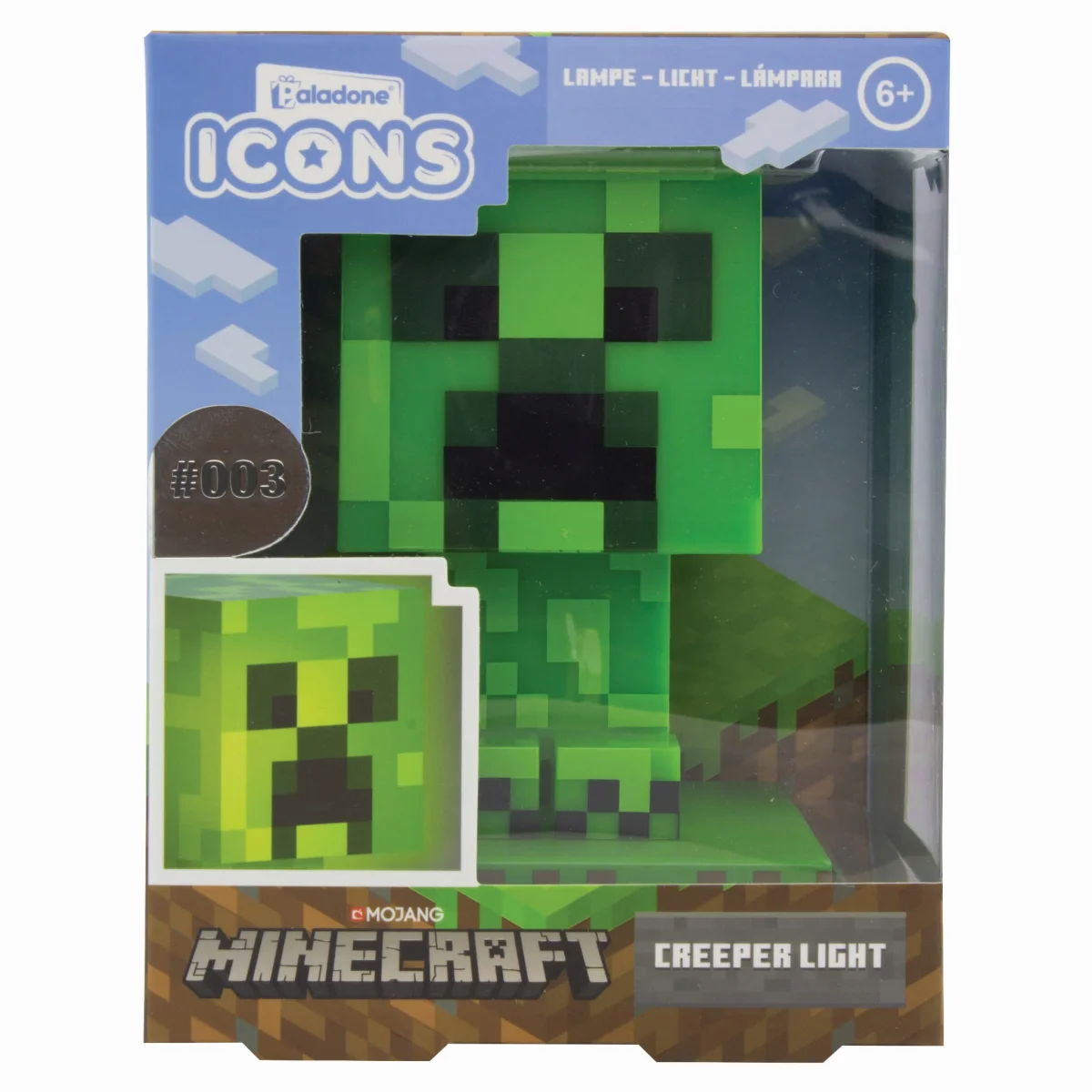 Lampka nocna Minecraft Creeper Paladone 11cm #zdjecie13