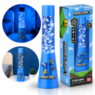 Lampa lawa Minecraft Paladone 33cm flow moby wodne brokat USB licencja #zdjecie10