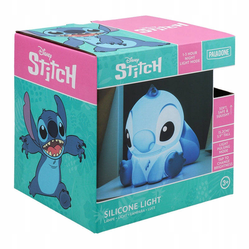 Lampka Stitch Disney Paladone silikonowa 15cm akumulator nocna dotykowa #zdjecie8