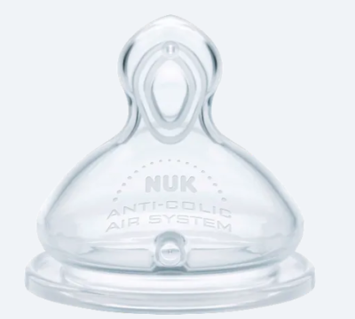 Smoczek do butelki NUK First Choice+ silikonowy rozmiar M 3m+ antykolkowy #zdjecie2