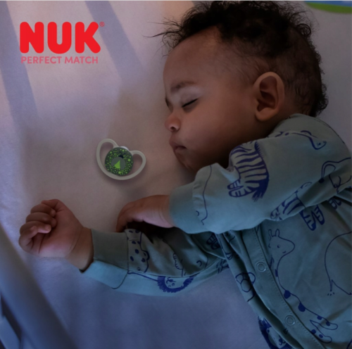 Smoczek NUK Perfect Match Air Night 0-6m 2szt świecący silikon pudełko #zdjecie4