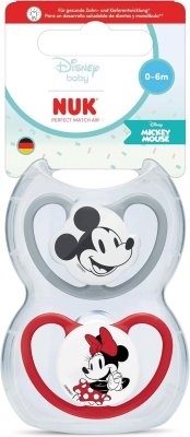 Nuk, Myszka Miki, Perfect Match Air, smoczek uspokajający, czerwony, 6-18m, 2 szt. #zdjecie1