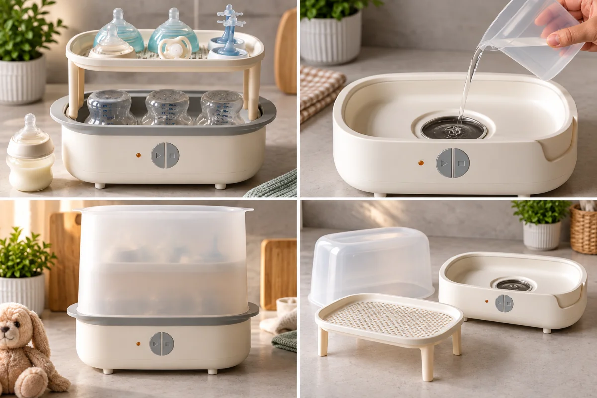 Sterylizator parowy Tommee Tippee Super Steam elektryczny 6 butelek 5min #zdjecie4