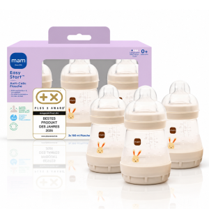 Butelki antykolkowe MAM Easy Start 160ml 3szt 0m+ przepływ 1 królik #zdjecie4