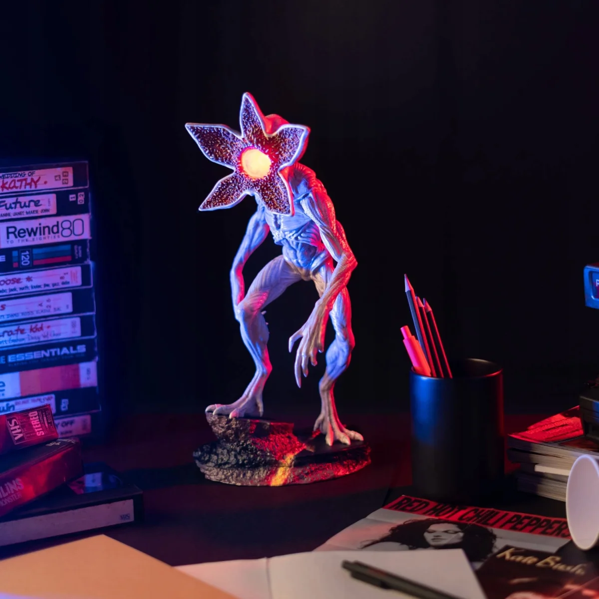 Lampka Stranger Things Demogorgon czerwona dotykowa USB-C obrotowa głowa #zdjecie10