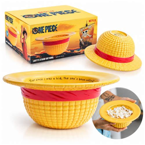 Miska ceramiczna One Piece 3D słomkowy kapelusz Luffy 500ml Netflix #zdjecie1