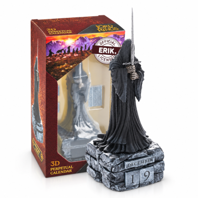 Kalendarz wieczny 3D Władca Pierścieni Nazgul 23cm żywica ręcznie malowany #zdjecie12