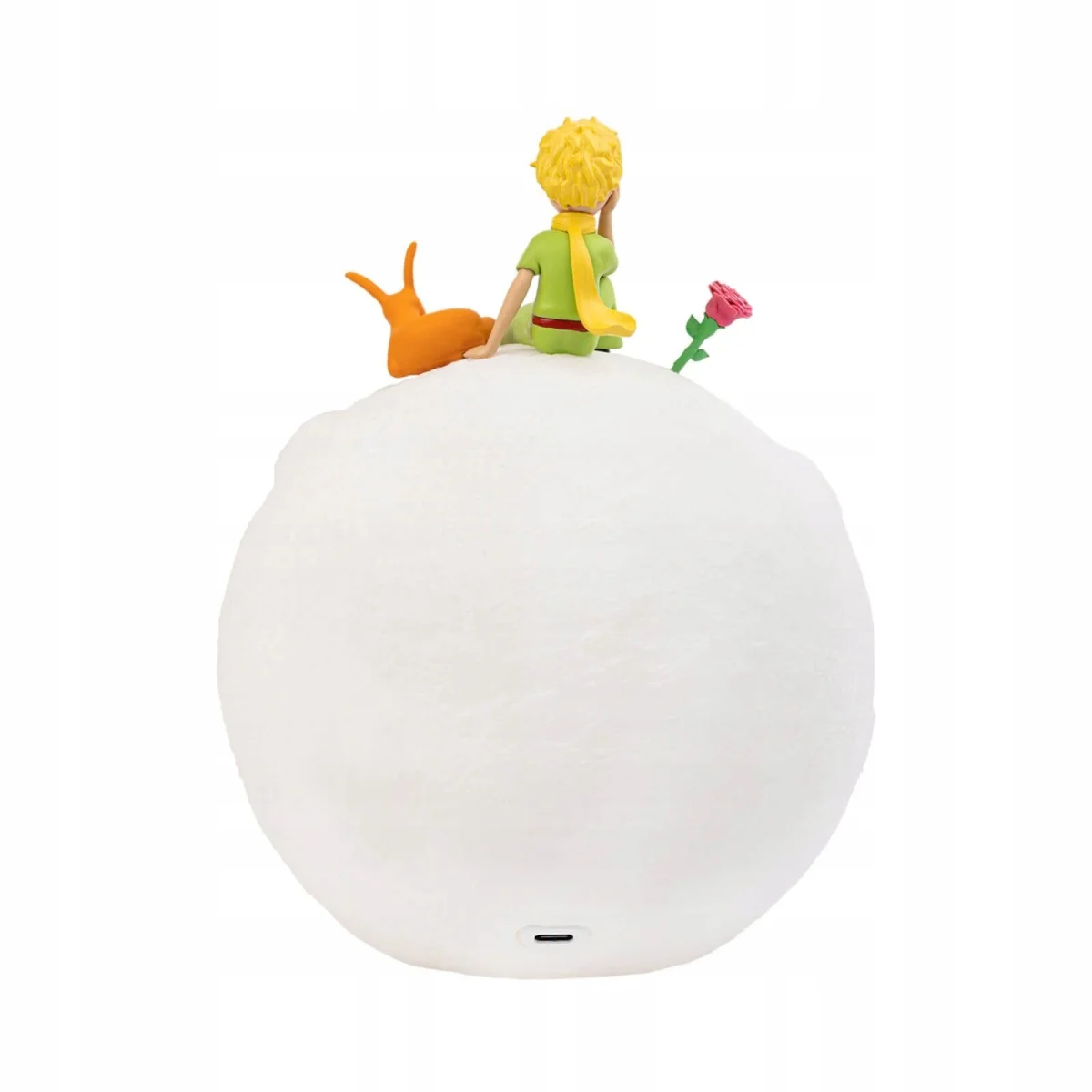 Lampka nocna Mały Książę na księżycu 19cm ciepłe światło USB-C baterie #zdjecie2