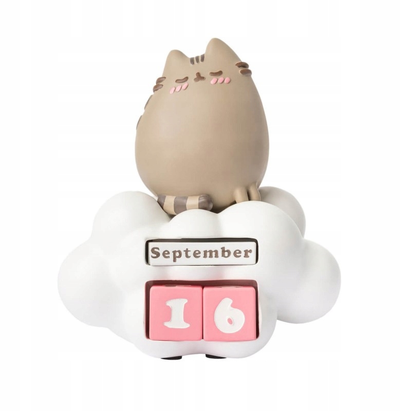 Kalendarz wieczny 3D Pusheen Purrfect Love żywica ręcznie malowany 13cm #zdjecie8